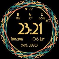 2 Schermata GRBL Color Swirl Watch Face