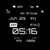 GRBL BLK Watch Face скриншот 3