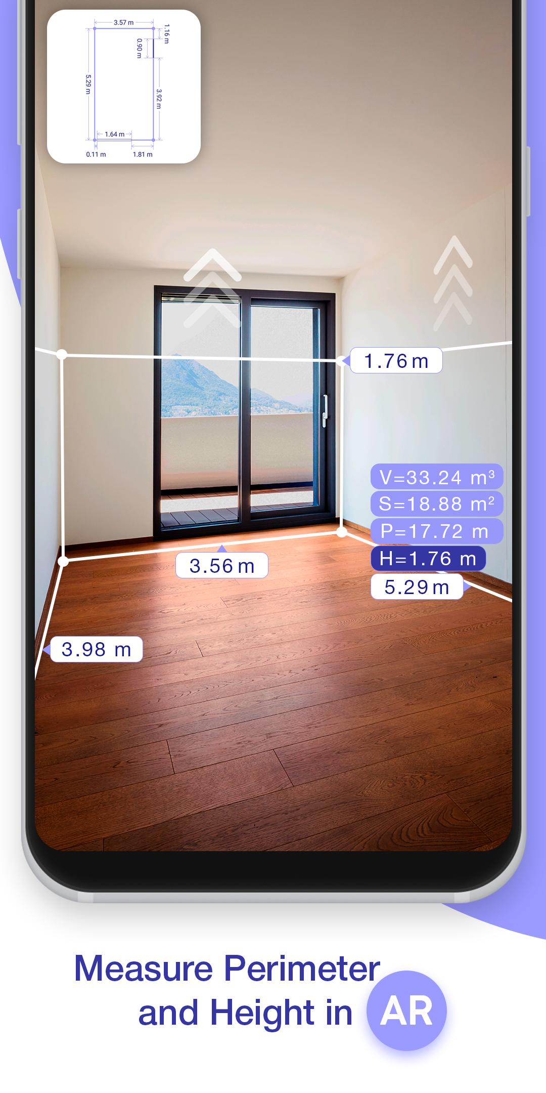 Tải Xuống Apk Ar Plan 3D Tape Measure, Ruler Cho Android