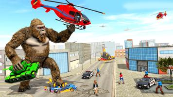 Angry Gorilla Attack City Sim screenshot 2