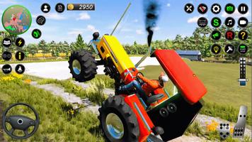 Farmer Tractor 3D Farmer Games Affiche