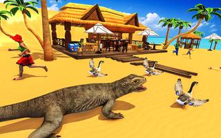 Angry Komodo dragon simulator  Affiche