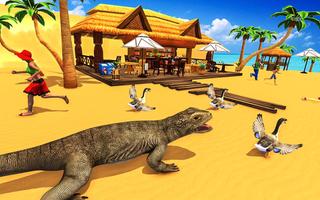 Angry Komodo dragon simulator  الملصق
