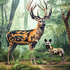 Icona giochi di caccia di animali 3d