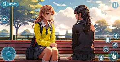 School Simulator Anime Girl 3D captura de pantalla 3