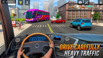 Driving Simulator 3d Bus Games ảnh chụp màn hình 1