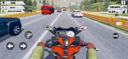 Moto Traffic Bike Racing Games Affiche