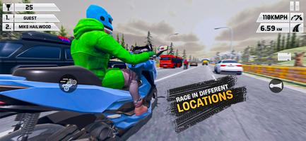 Moto Traffic Bike Racing Games capture d'écran 3