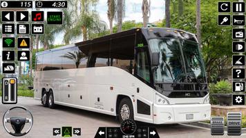 Coach bus simulator 3d driving الملصق