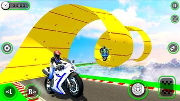 Crazy Bike Stunt Race Game 3D Affiche