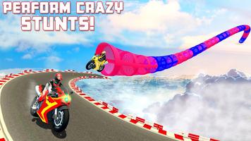 Crazy Bike Stunt Race Game 3D capture d'écran 1