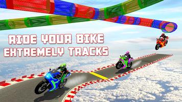 Crazy Bike Stunt Race Game 3D capture d'écran 2