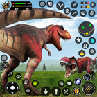 Symulator dinozaurów Gry 3D ikona