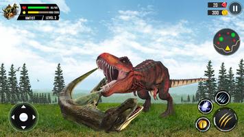 Symulator dinozaurów Gry 3D plakat