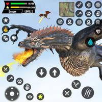 Flying Dragon Simulator Games poster
