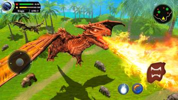 Flying Dragon Simulator Games ภาพหน้าจอ 1