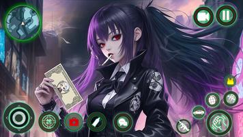 Anime Girl Gangster Crime Game screenshot 1
