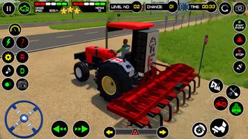 Farming Tractor Driving Games Cartaz
