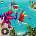 Superhero robot game police hero: rescue mission