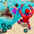 Flying Superhero Robot games : Robot Police Rescue