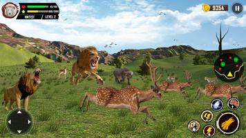 Famille Lion Simulateur 3d Jeu capture d'écran 1