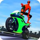 3D Hero Superhero Rider - Moto Traffic Shooter APK