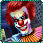 Gruseliger Clown-Angriffs-Sim Zeichen
