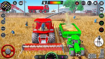 Indian Farming Tractor Game 3D Affiche