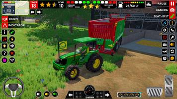 Tractor Farming Games Offline Affiche