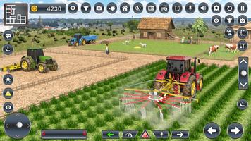 US Tractor Game Farming Sim 3D Affiche