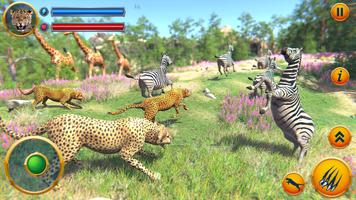Wild Cheetah Family Simulator captura de pantalla 2