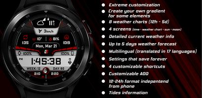 GS Weather 10 Watch Face Affiche