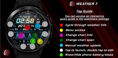 GS Weather 7 Watch Face capture d'écran 3