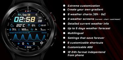 GS Weather 7 Watch Face Affiche
