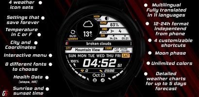 GS Weather 4 Watch Face Affiche