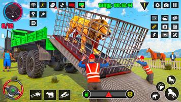 Wild Animals Truck Transport captura de pantalla 1