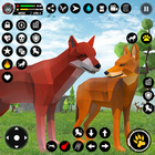 Sauvage Loup: Animal Jeu icône