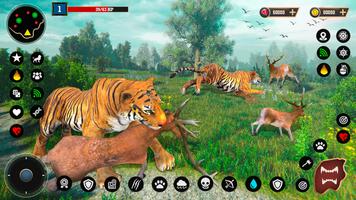 Wild Tiger Family Simulator Affiche