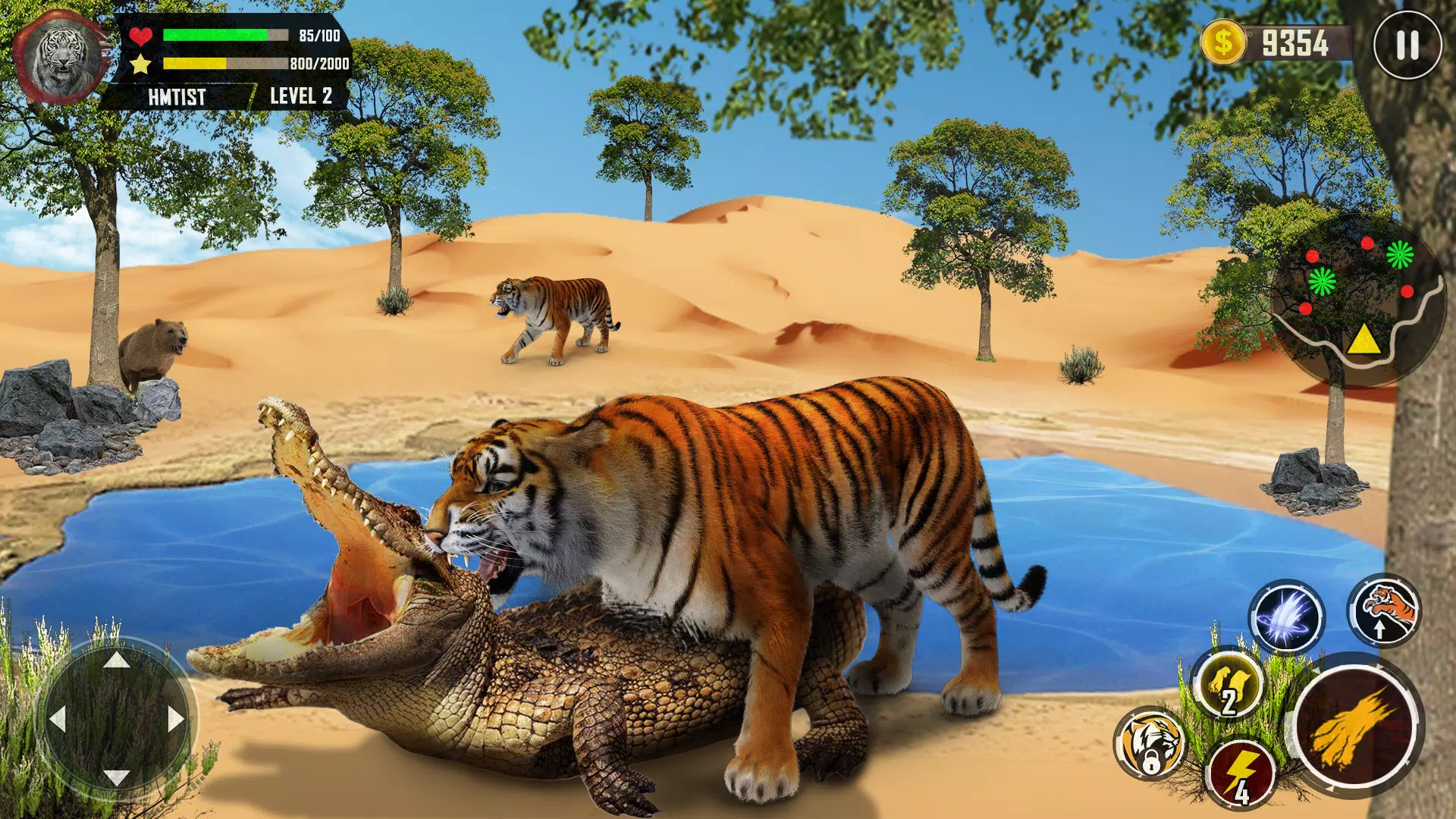 jogo de personagem de filhote de tigre fofo e saudação 14320070