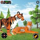 Sauvage Tigre Simulateur Jeux icône