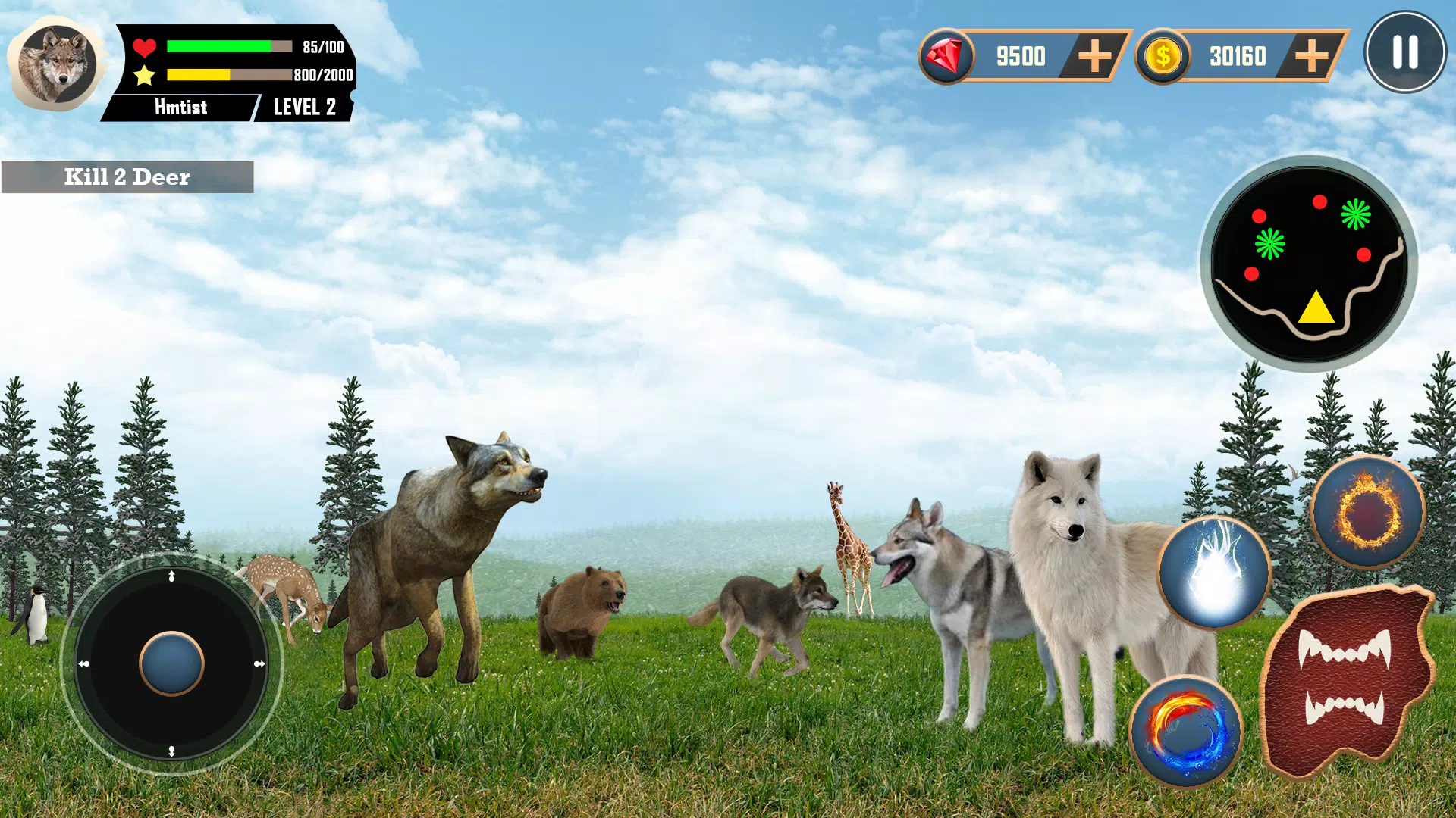 Download do APK de Jogo de Sobrevivência em Caça Animal - Wolf Sim para  Android