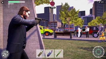 Agent Hitman Gun Shooting Game ภาพหน้าจอ 1