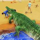 Hungry Crocodile Beach City Attack Simulator 2019 icône