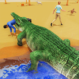 Hungry Crocodile Beach City Attack Simulator 2019 иконка