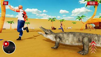 Hungry Crocodile Beach City Attack Simulator 2019 capture d'écran 3