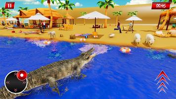 Hungry Crocodile Beach City Attack Simulator 2019 capture d'écran 2