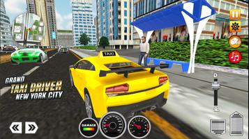NY City Taxi Driver 2019: Cab simulator Games постер