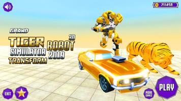 Grand Robot Transformation Tiger : Robot Car Plakat