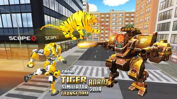 Grand Robot Transformation Tiger : Robot Car screenshot 1