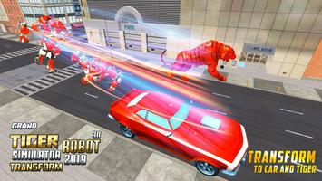 Grand Robot Transformation Tiger : Robot Car imagem de tela 2